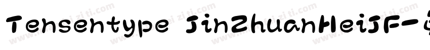 Tensentype JinZhuanHeiJF字体转换